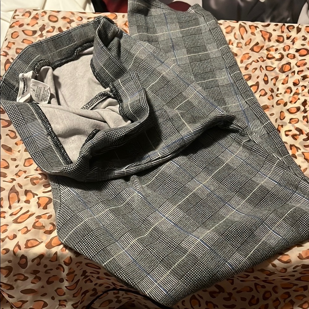 Workshop Republic Clothing Black and White Checkered Pants
